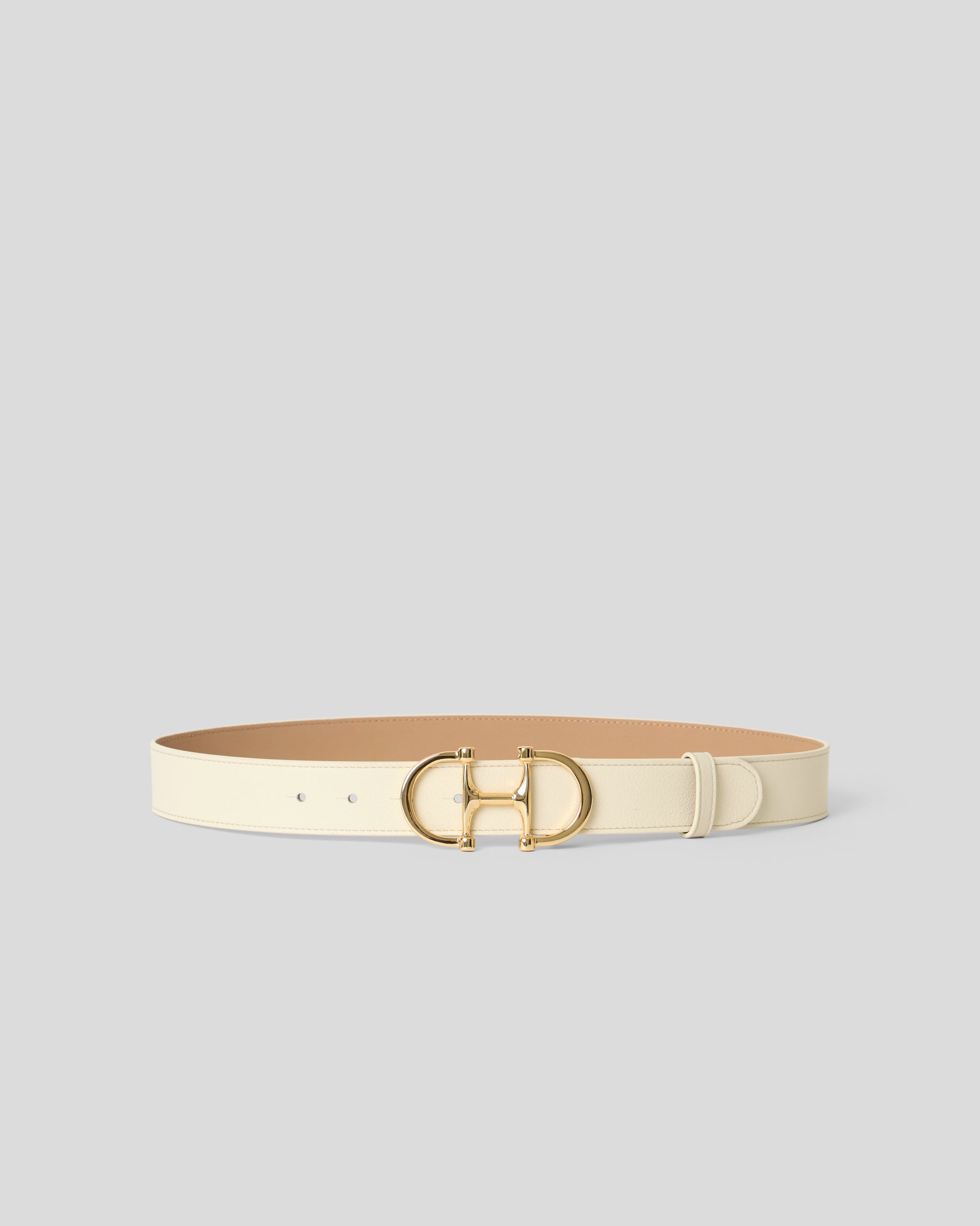 LOU LEATHER BELT Gesso Gold - BELT