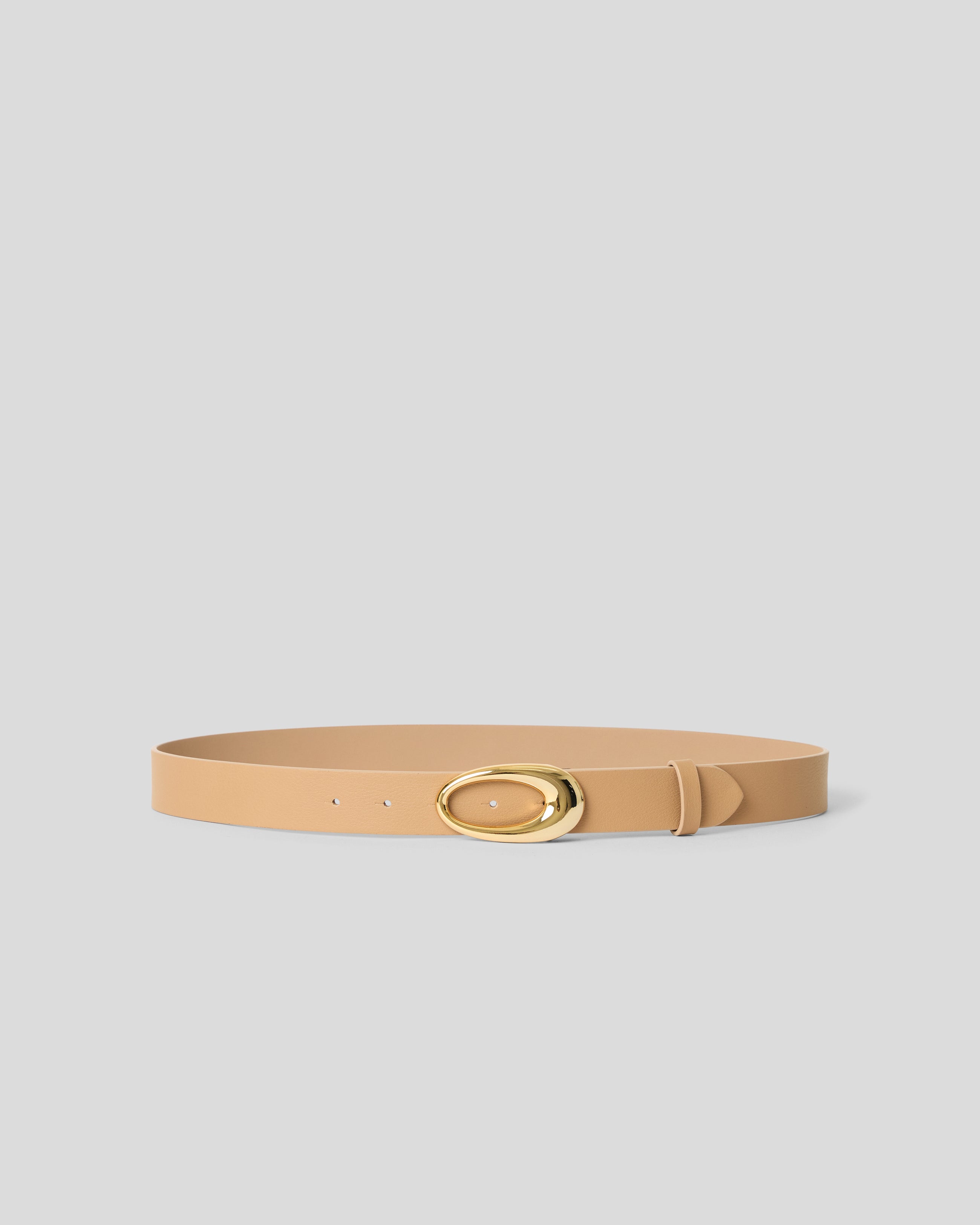 DAPHNE LEATHER BELT Biscuit Gold - BELT