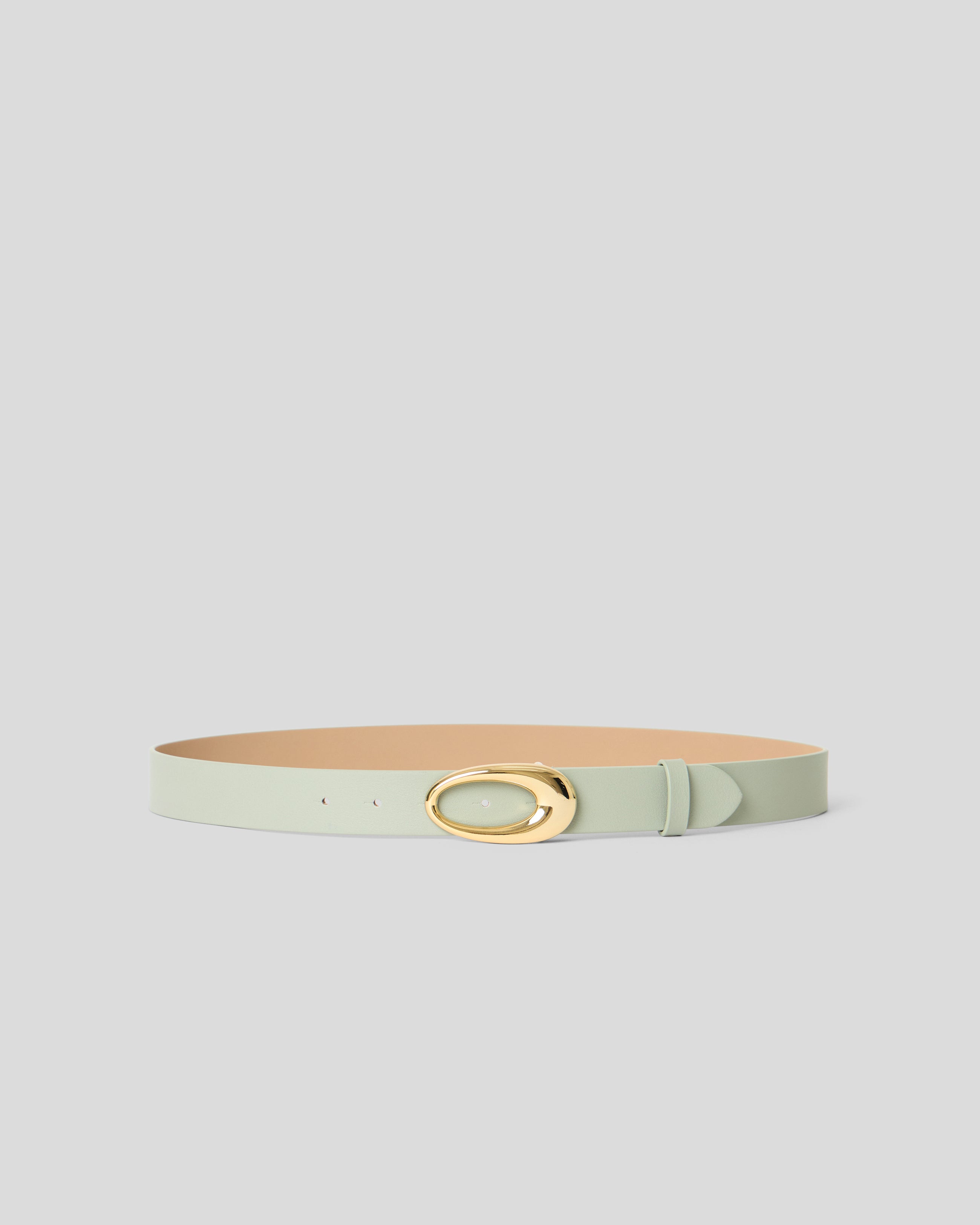 DAPHNE LEATHER BELT Mint Gold - BELT