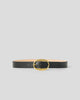 SIERRA LEATHER BELT Black Brass - BELT