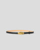 DARRIAN LEATHER BELT Black Brass - BELT
