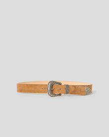 FRANK SUEDE BELT Bronze Silver - BELT