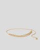 GISSEL MINI CHAIN BELT Bone Gold OS - BELT
