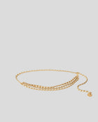 GISSEL MINI CHAIN BELT Bone Gold OS - BELT