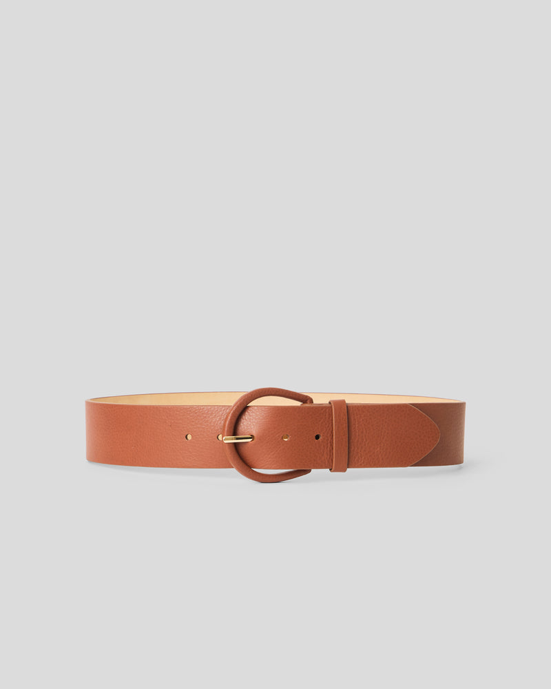 KELLEN LEATHER BELT Brandy - BELT