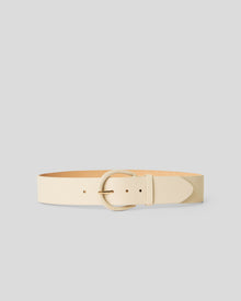KELLEN LEATHER BELT Bone - BELT