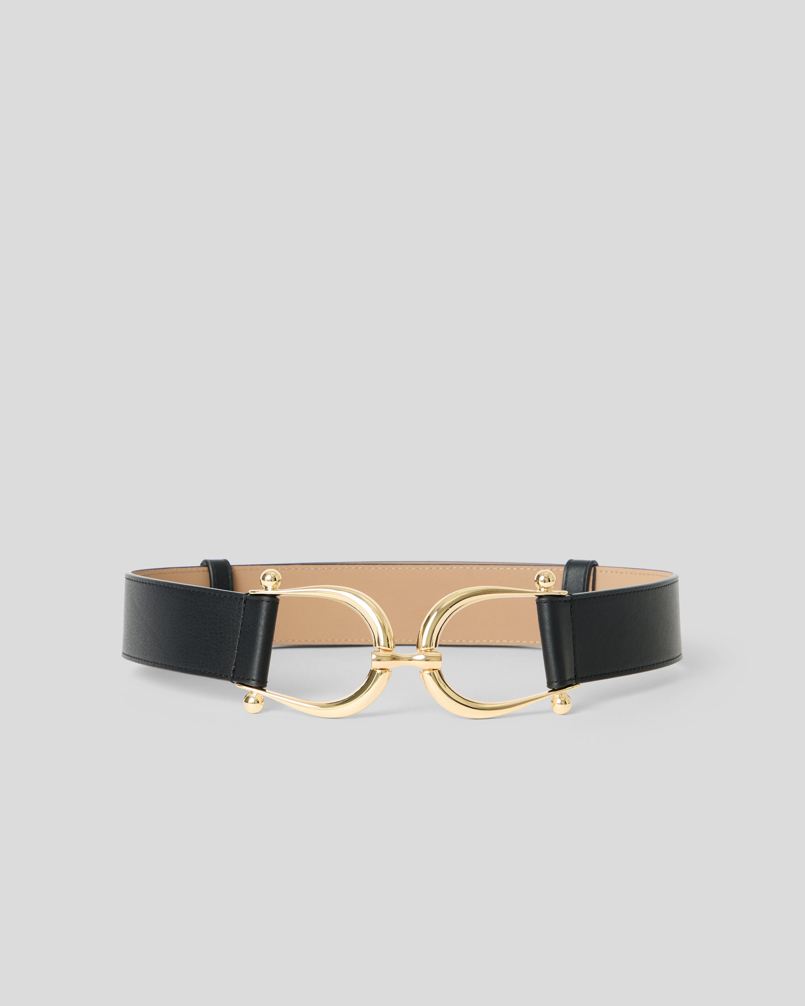 GRANT LEATHER BELT Black Gold - BELT