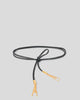 MELROSE WRAP LEATHER BELT Black Gold - BELT