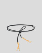 MELROSE WRAP LEATHER BELT Black Gold - BELT