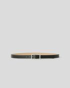 KAT LEATHER BELT Black Silver - BELT