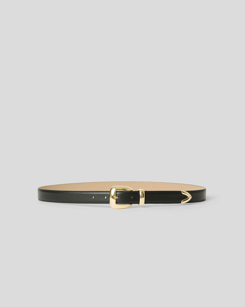 DUKE LEATHER BELT Black Gold - BELT