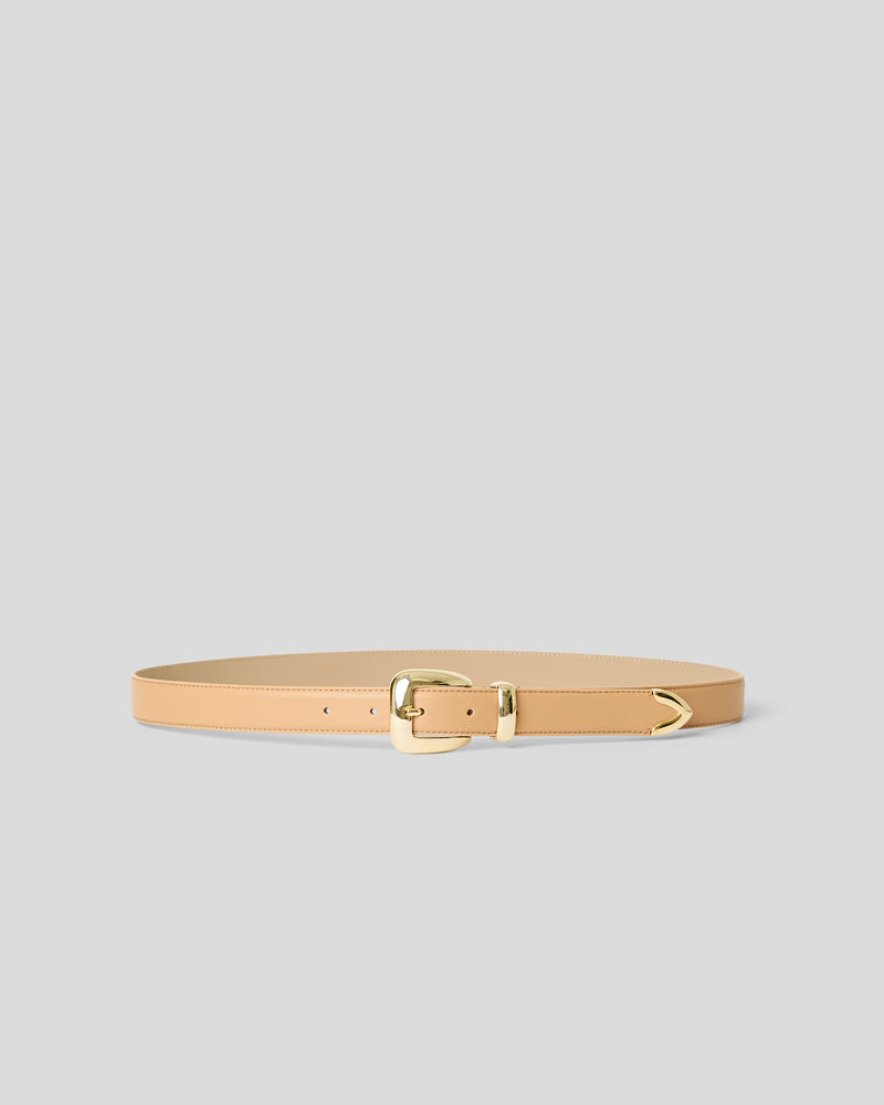 DUKE LEATHER BELT Tan Gold - BELT