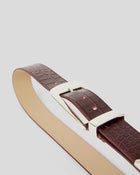 ARDEN CROCO LEATHER BELT - BELT