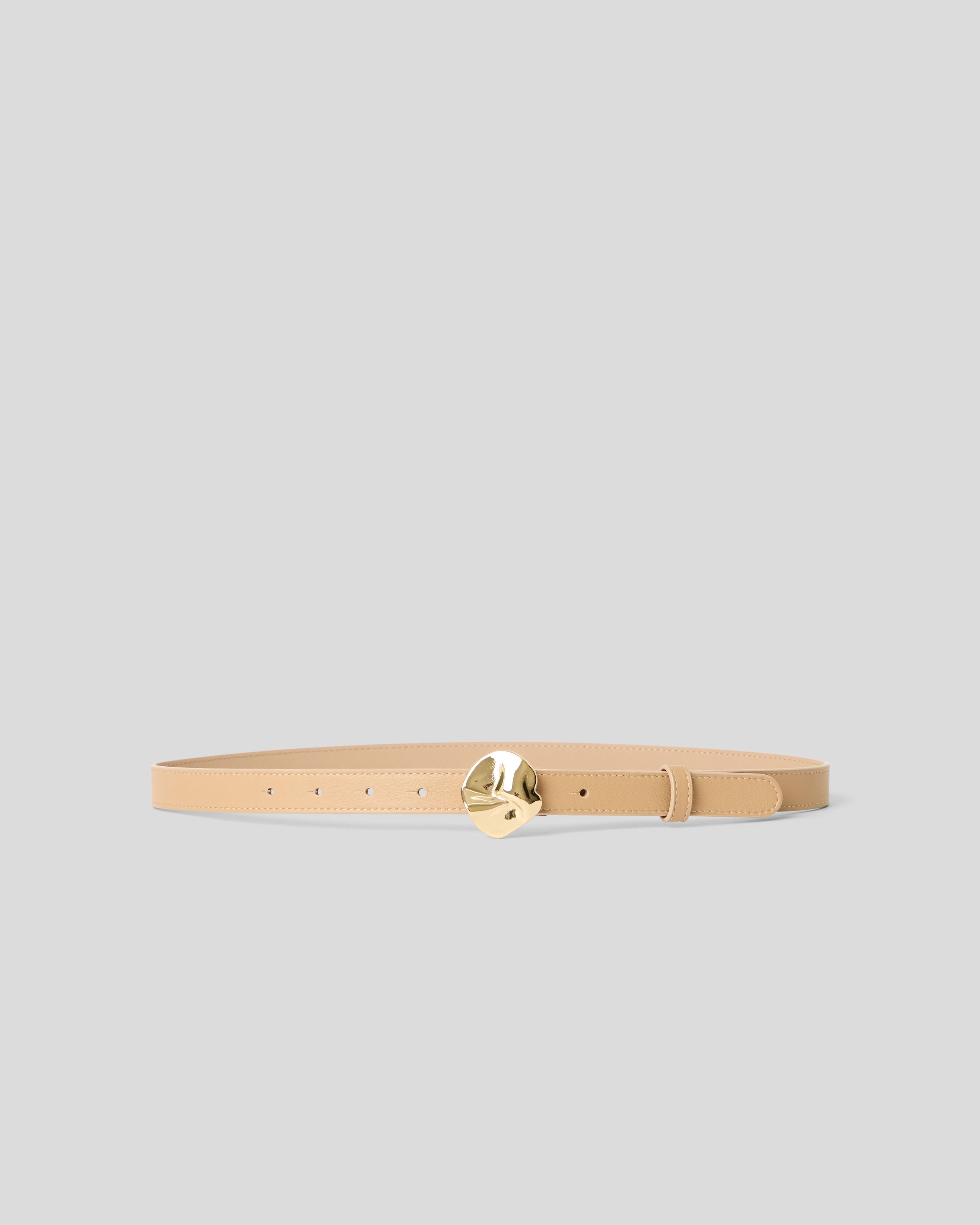 ALLEGRA LEATHER BELT Biscuit Gold - BELT
