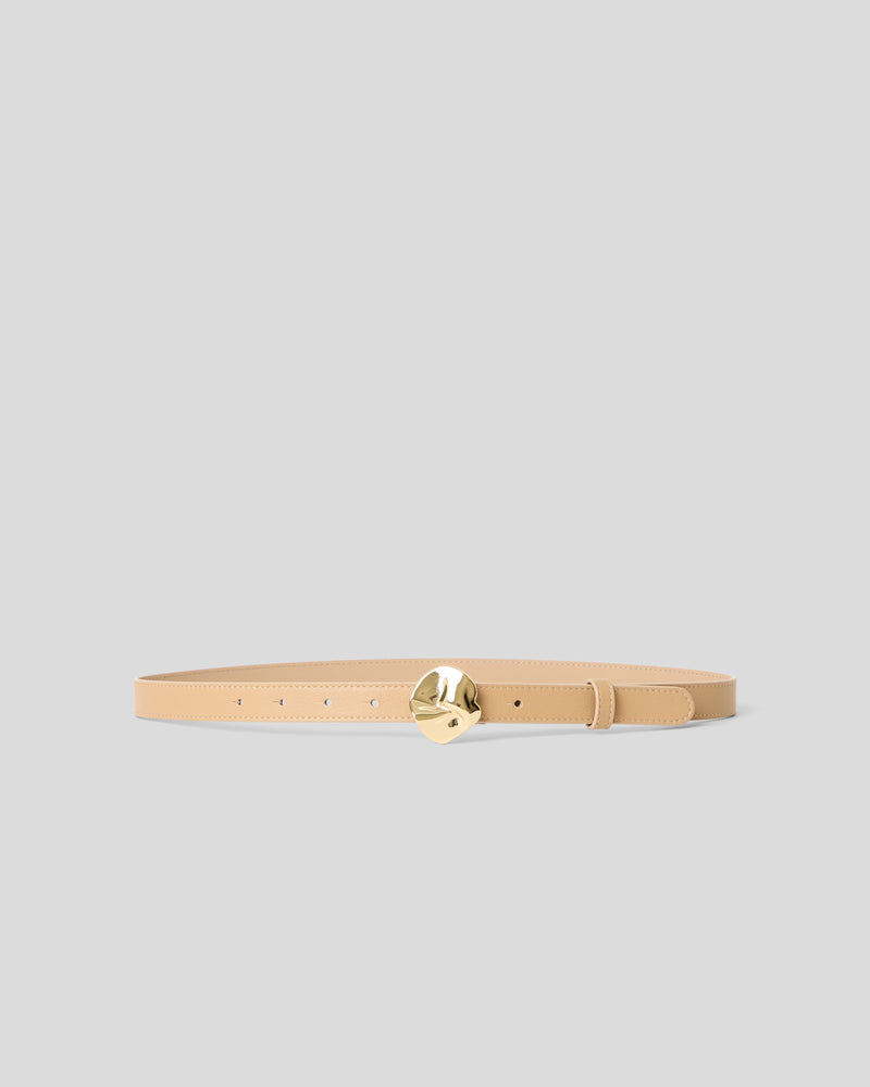 ALLEGRA LEATHER BELT Biscuit Gold - BELT