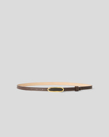 BERYL LEATHER BELT Chocolate Tiger Eye - BELT