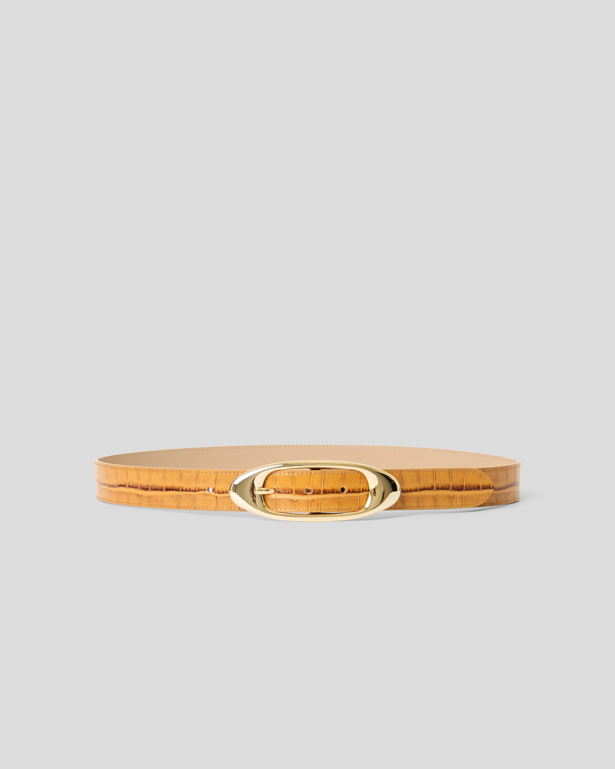 CANDICE CROCO LEATHER BELT - BELT