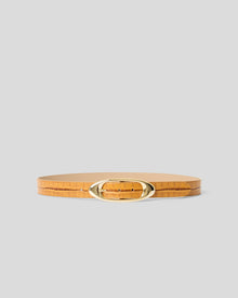 CANDICE CROCO LEATHER BELT - BELT