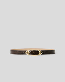 CANDICE CROCO LEATHER BELT - BELT