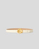 FLORIAN LEATHER BELT Gesso Gold - BELT