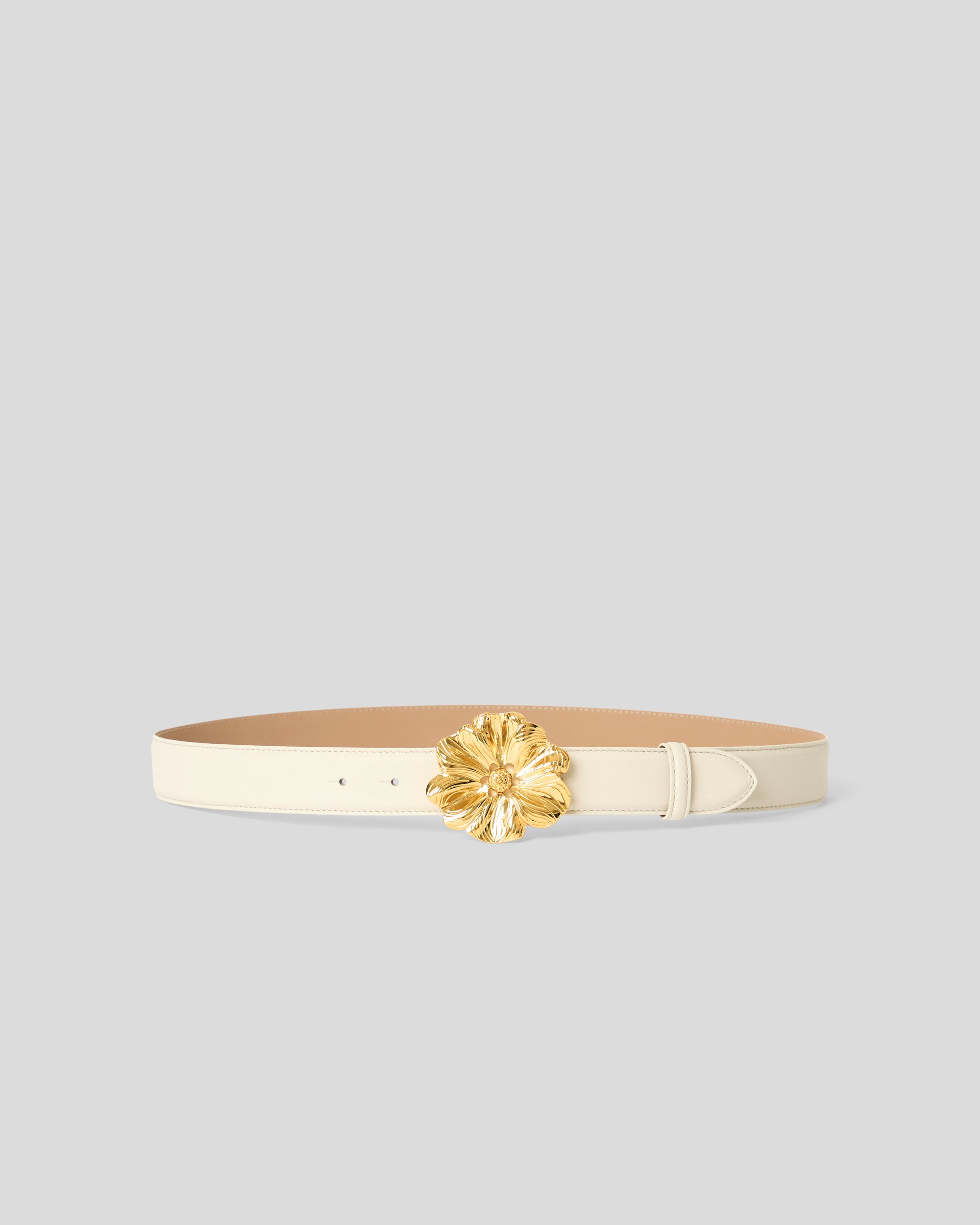 FLORIAN LEATHER BELT Gesso Gold - BELT