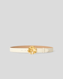 FLORIAN LEATHER BELT Gesso Gold - BELT