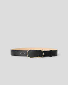 JONAH LEATHER BELT Black Gold - BELT