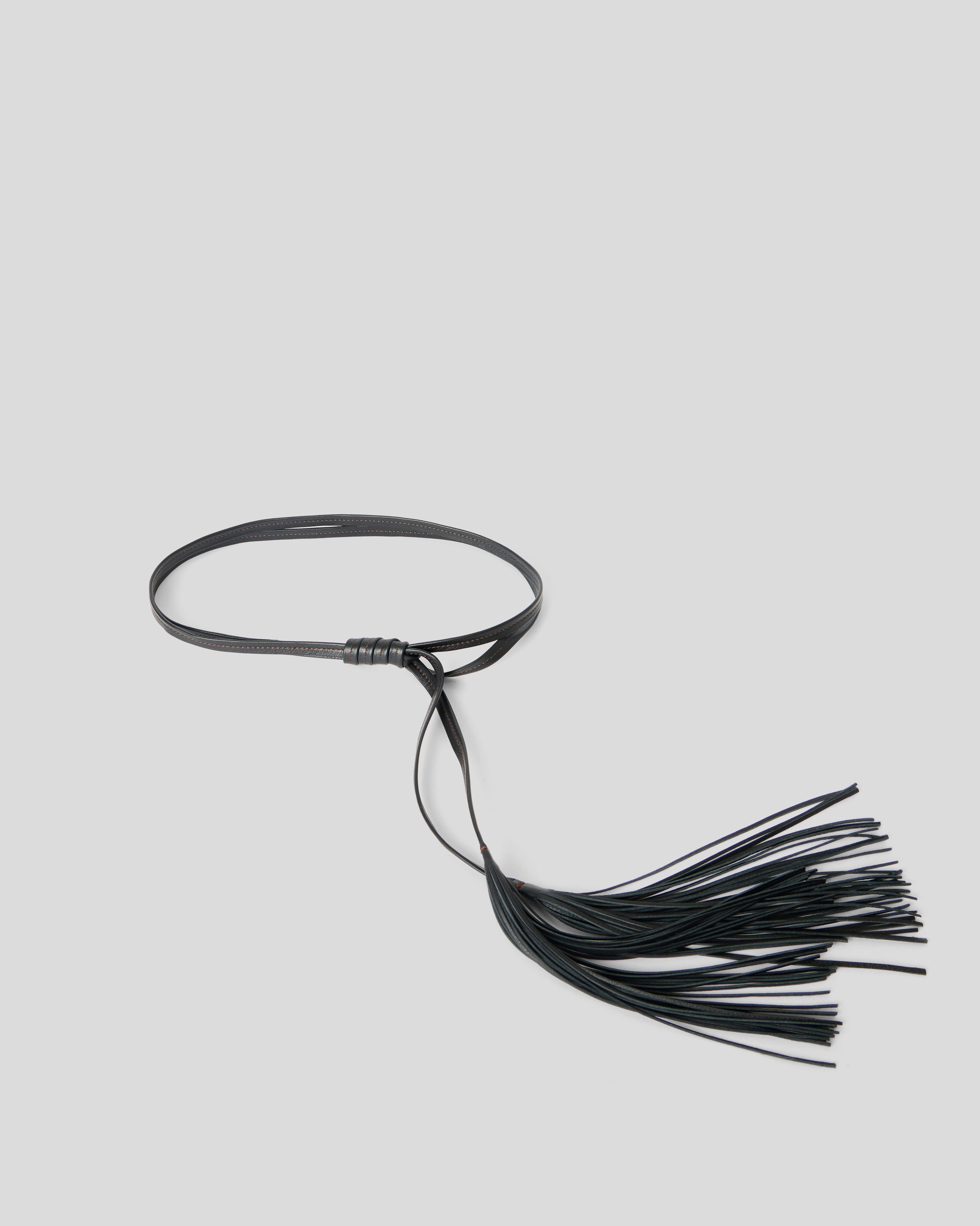 CAROLINE WRAP LEATHER BELT Black - BELT