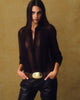 MYRA CROCO SUEDE BELT - BELT