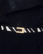 NATE CALF-HAIR LEATHER BELT - BELT