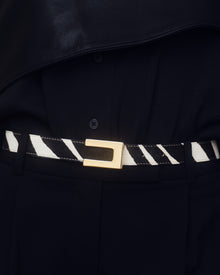NATE CALF-HAIR LEATHER BELT - BELT