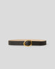 EDMOND MINI LEATHER BELT Black Gold - BELT