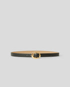GREYSON MINI LEATHER BELT Black Gold - BELT