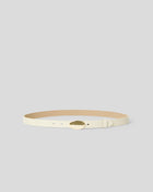 ZAID LEATHER BELT Gesso Gold - BELT