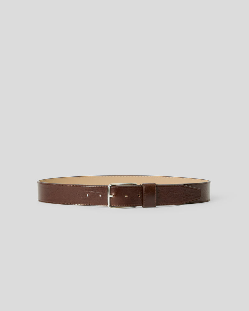 ENZO RUGOUS LEATHER BELT - BELT