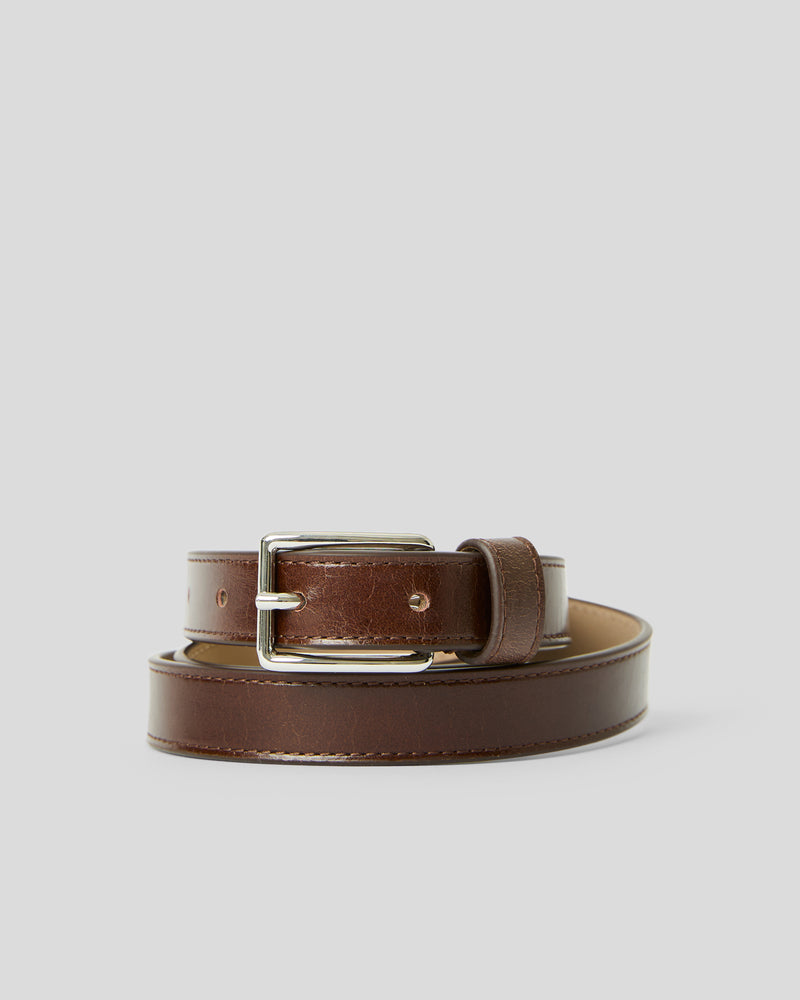 ENZO MINI RUGOUS LEATHER BELT - BELT