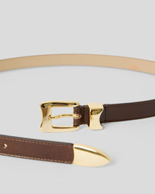 AIDEN RUGOUS LEATHER BELT - BELT