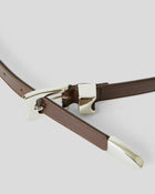 AIDEN STUDDED RUGOUS LEATHER BELT - BELT
