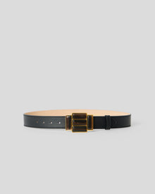 AGATA LEATHER BELT Black Tiger Eye - BELT