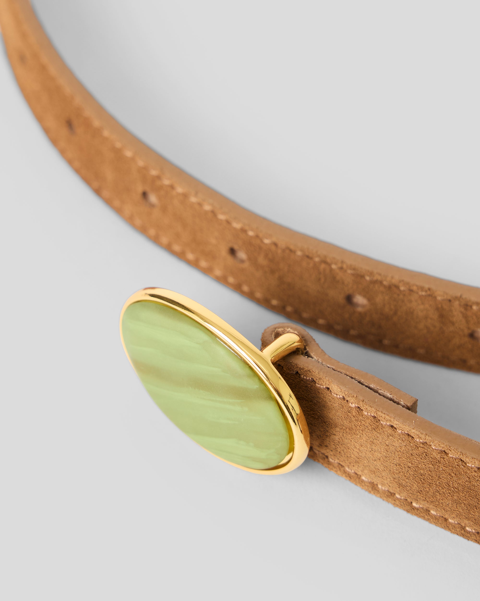 KIMANI SUEDE BELT Bronze Jade - BELT