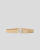WEAVER NUBUCK BELT Macchiato Silver - BELT