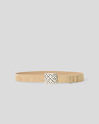 WEAVER NUBUCK BELT Macchiato Silver - BELT