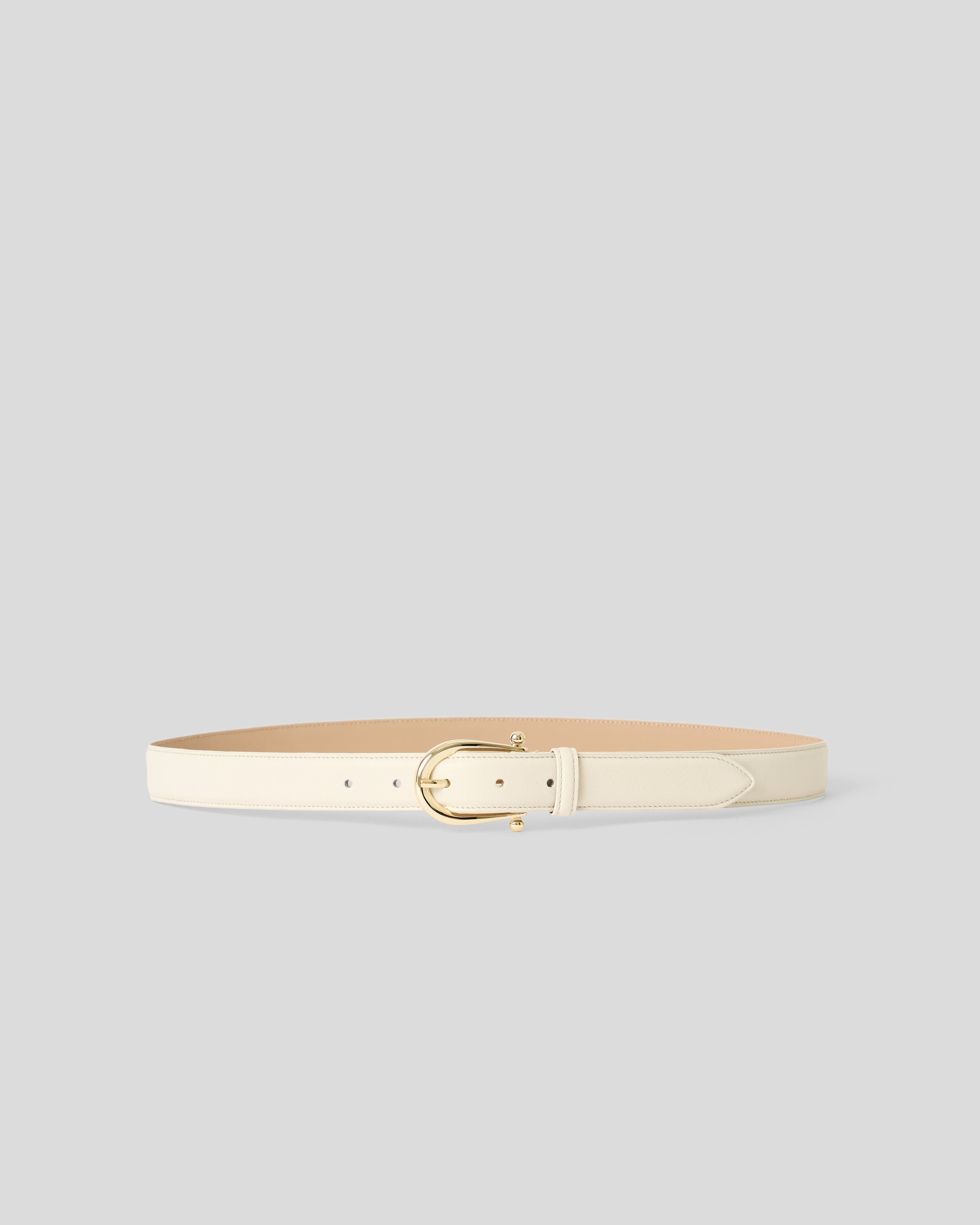 CAMILLE LEATHER BELT Gesso Gold - BELT