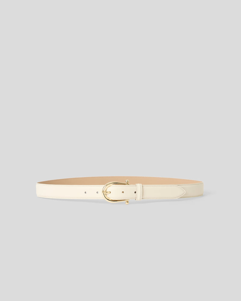 CAMILLE LEATHER BELT Gesso Gold - BELT