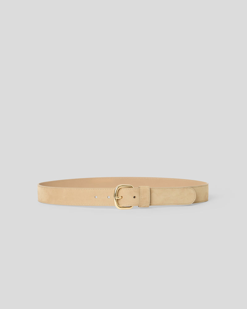 GEORGE NUBUCK BELT Macchiato Gold - BELT