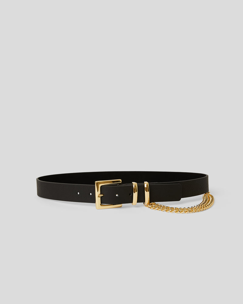 PHOENIX LEATHER BELT Black Gold - BELT