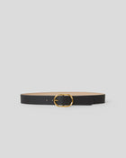 KYRA LEATHER BELT Black Gold - BELT