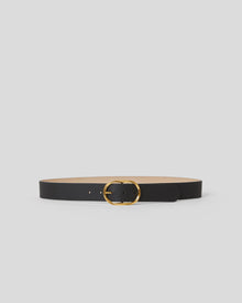 KYRA LEATHER BELT Black Gold - BELT