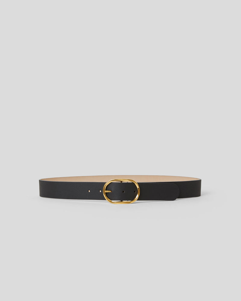 KYRA LEATHER BELT Black Gold - BELT