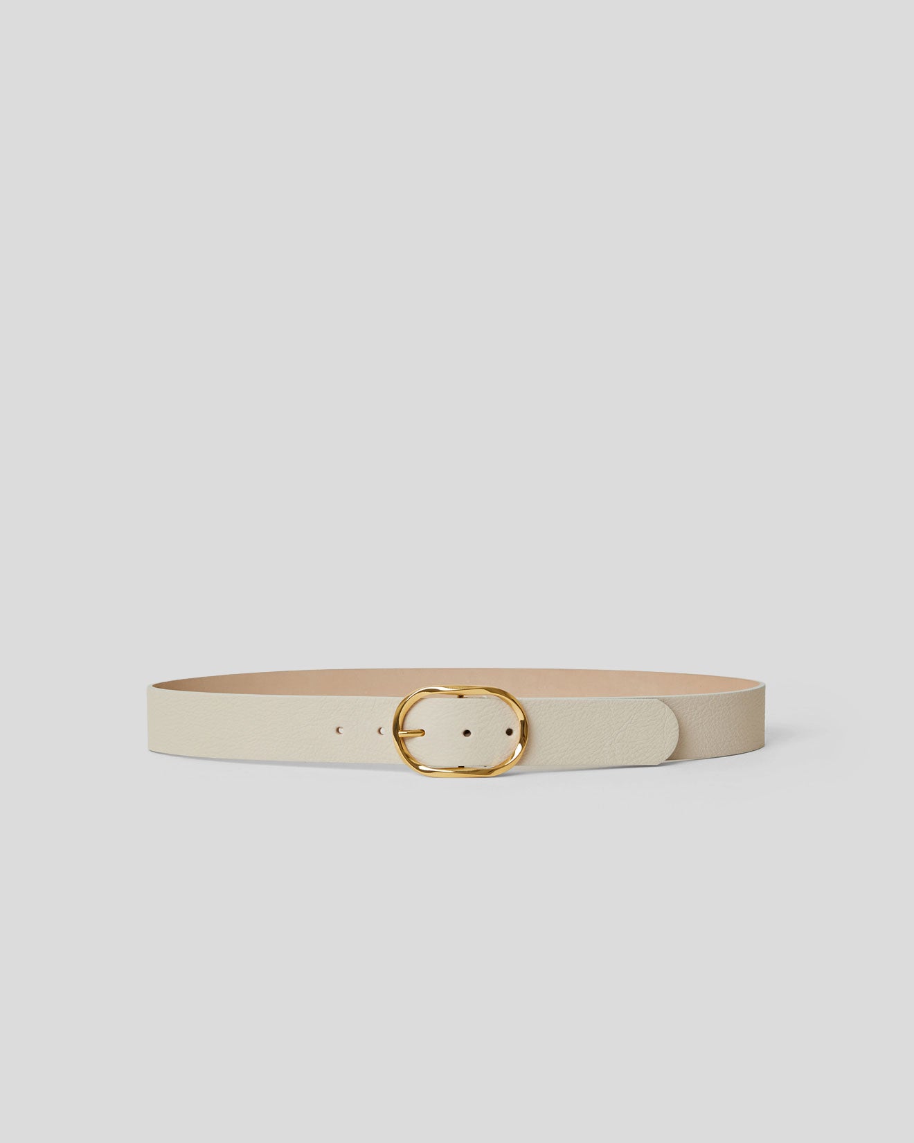 KYRA LEATHER BELT Bone Gold - BELT